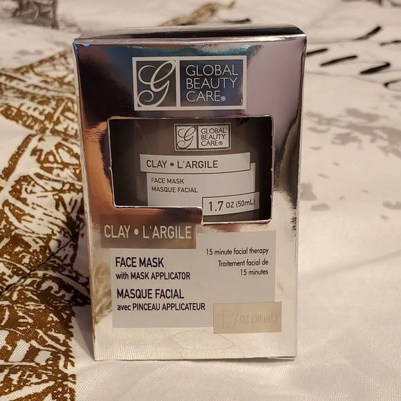 Other - Global Beauty Clay Face Mask with Applicator 1.7oz